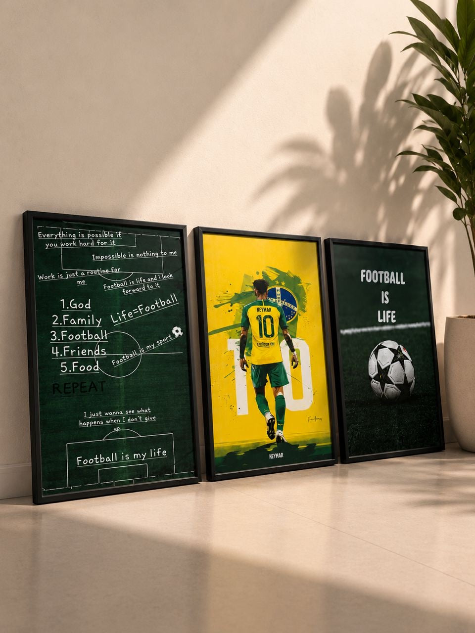 Football Life 3-in-1 Wall Frame Set