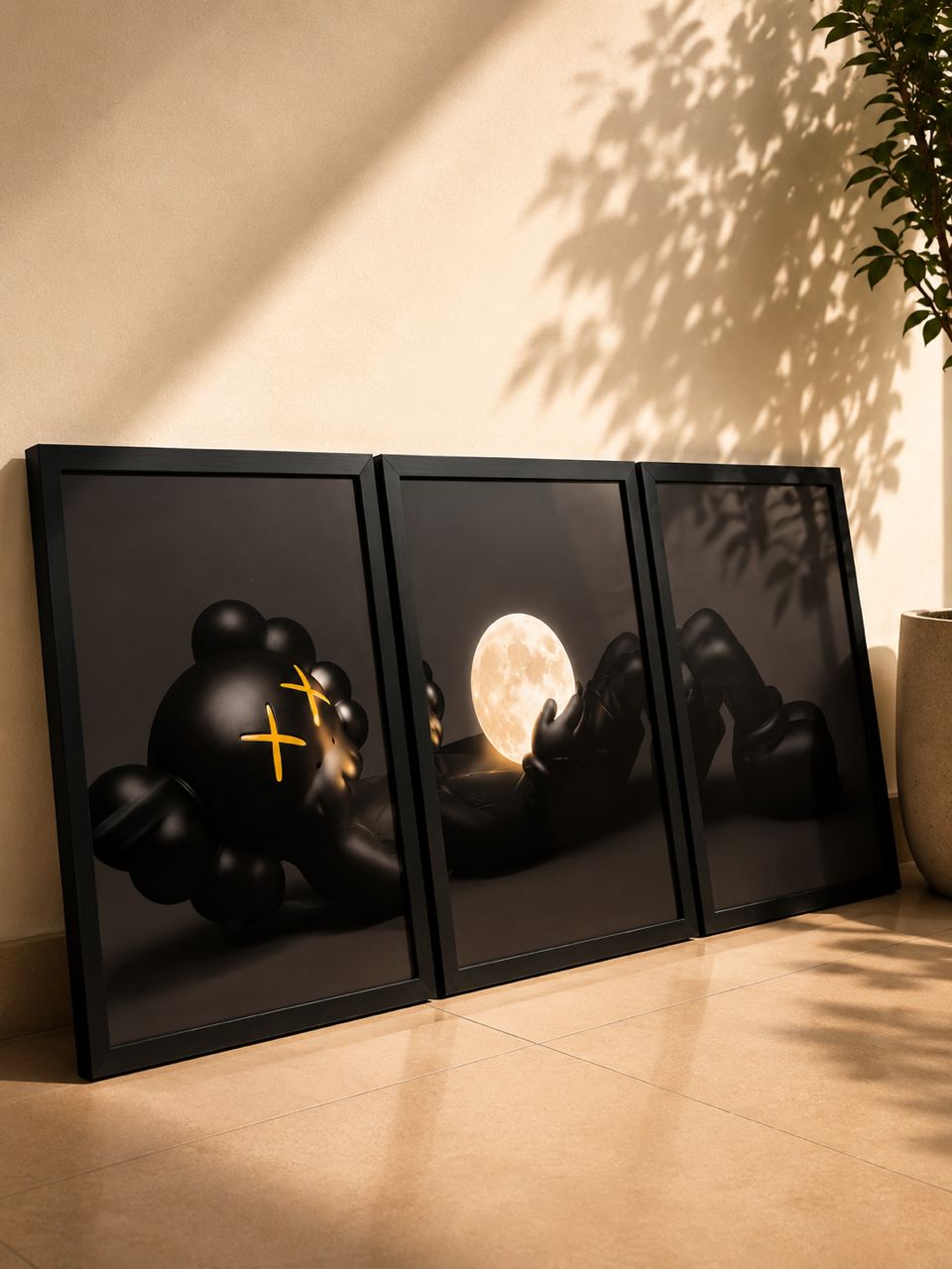 A2 KAWS Moonlight 3-in-1 Glass Frame Set