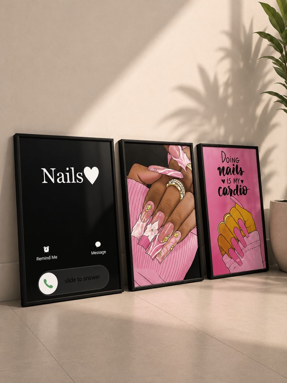 Nail Queen 3-in-1 Wall Frame Set