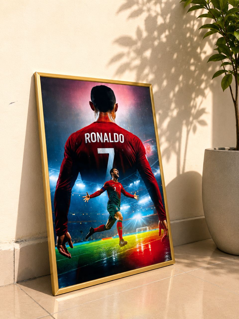Ronaldo No. 7 — The Legend Wall Frame