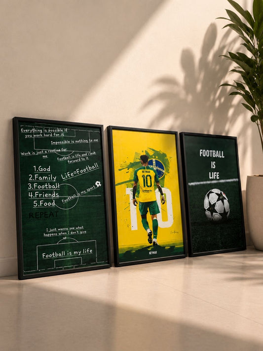 Football Life 3-in-1 Wall Frame Set