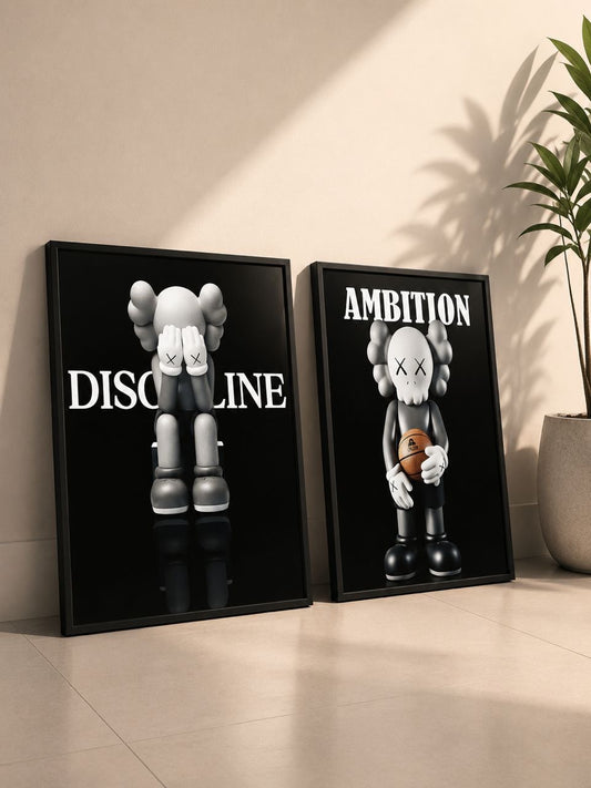 Discipline & Ambition 2-in-1 Wall Frame Set